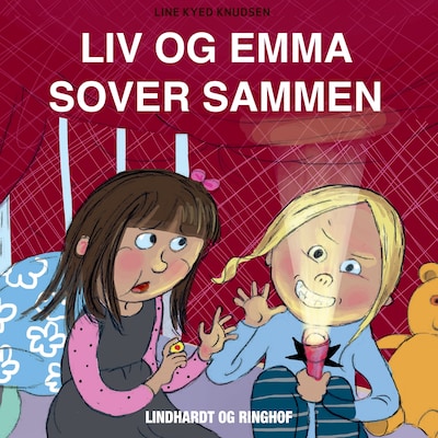 Liv og Emma sover sammen – omslag til lydbogen af Line Kyed Knudsen