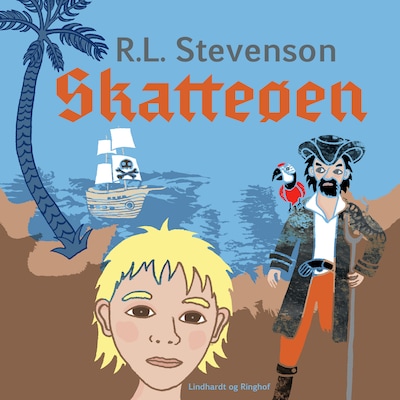 Skatteøen – omslag til lydbogen af R.L. Stevenson