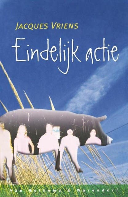 Eindelijk actie – omslag van het luisterboek van Jacques Vriens