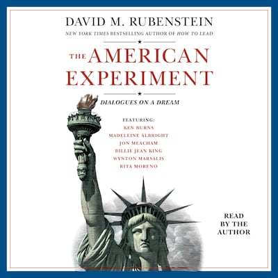The American Experiment – omslag til lydbogen af David M. Rubenstein