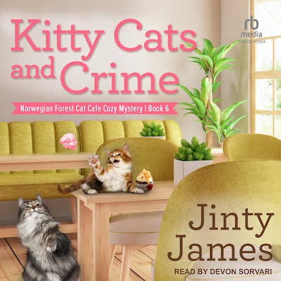 Kitty Cats and Crime – omslag til lydbogen af Jinty James