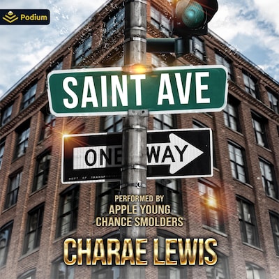 Saint Ave – omslag til lydbogen af Charae Lewis