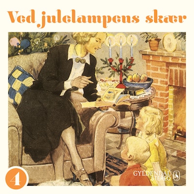 Ved julelampens skær 4 – omslag til lydbogen af Gyldendal