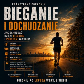Biegaj i chudnij – okładka audiobooka, autor Łukasz Nester