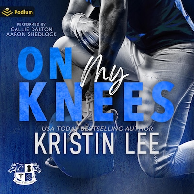 On My Knees – omslag til lydbogen af Kristin Lee