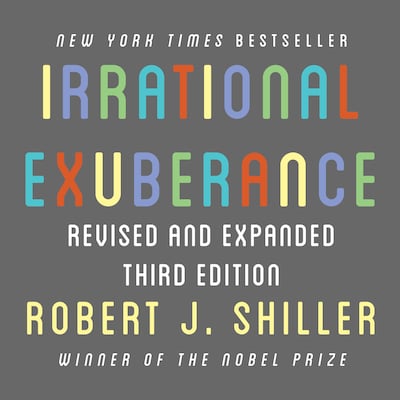 Irrational Exuberance – omslag til lydbogen af Robert J. Shiller