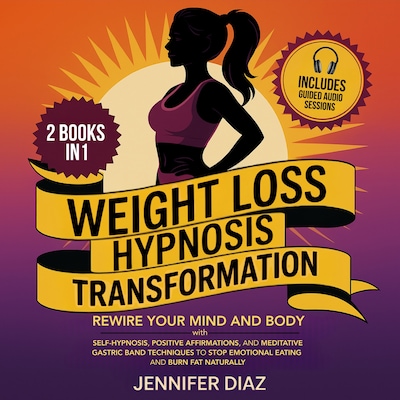 Weight Loss Hypnosis Transformation – omslag til lydbogen af Jennifer Diaz