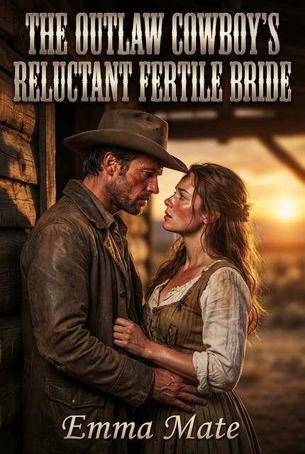 The Outlaw Cowboy's Reluctant Fertile Bride: A Full-Length Steamy Historical Western Romance Novel – omslag til lydbogen af Emma Mate