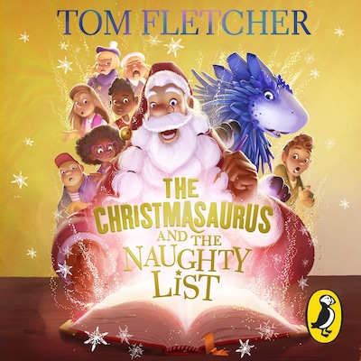The Christmasaurus and the Naughty List – omslag til lydbogen af Tom Fletcher