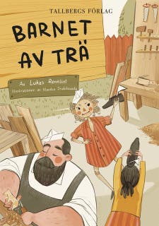 Barnet av trä – omslag till ljudboken av Lukas Renklint