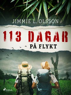 113 dagar på flykt – omslag till ljudboken av Jimmie L. Olsson