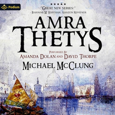 Amra Thetys – omslag til lydbogen af Michael McClung