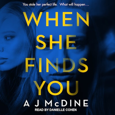 When She Finds You – omslag til lydbogen af A J McDine