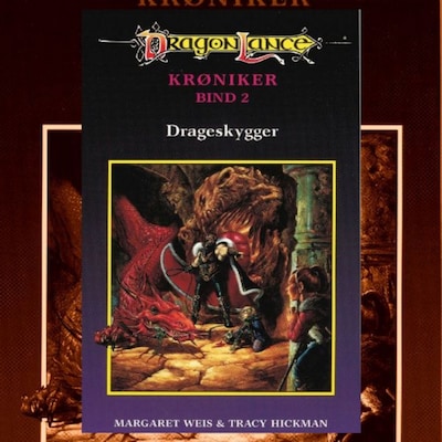 DragonLance Krøniker #2: Drageskygger – omslag til lydbogen af Margaret Weis, Tracy Hickman