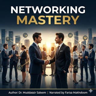 Networking Mastery – omslag till ljudboken av Dr.Muddassir Saleem