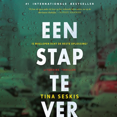 Een stap te ver – omslag van het luisterboek van Tina Seskis