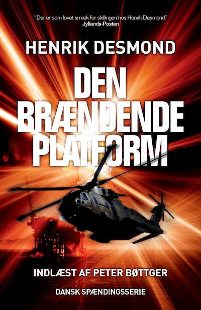 Den brændende platform – omslag til lydbogen af Henrik Desmond