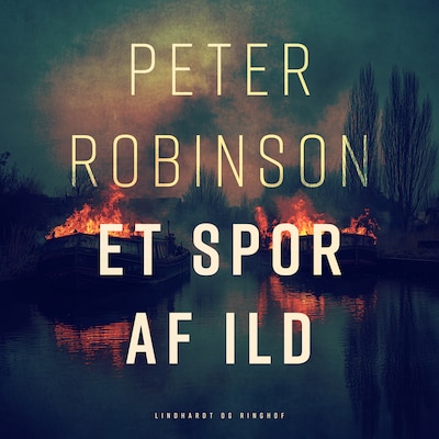 Et spor af ild – omslag til lydbogen af Peter Robinson