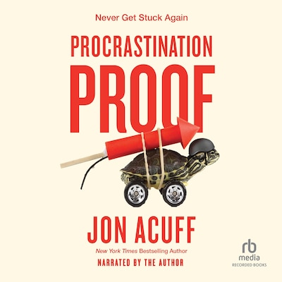 Procrastination Proof – omslag til lydbogen af Jon Acuff