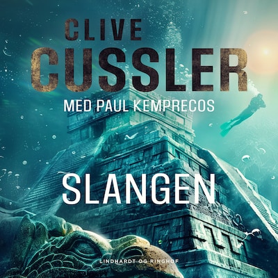 Slangen – omslag til lydbogen af Clive Cussler, Paul Kemprecos