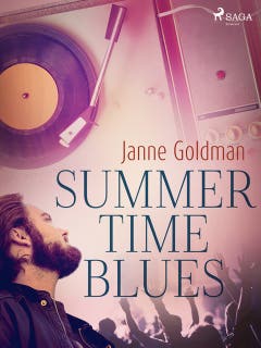 Summertime Blues – omslag till ljudboken av Janne Goldman