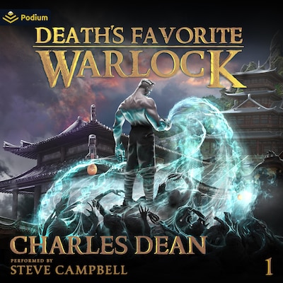 Death's Favorite Warlock – omslag til lydbogen af Charles Dean