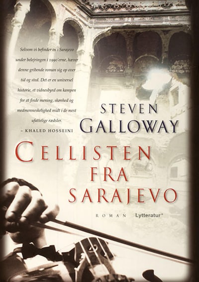 Cellisten fra Sarajevo – omslag til lydbogen af Steven Galloway