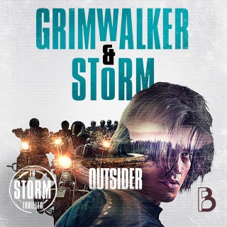 Outsider – omslag till ljudboken av Alex Storm,Leffe Grimwalker