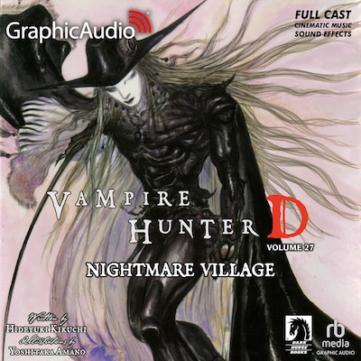Nightmare Village [Dramatized Adaptation] – omslag til lydbogen af Hideyuki Kikuchi, Yoshitaka Amano