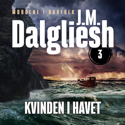 Kvinden i havet - 3 – omslag til lydbogen af J. M. Dalgliesh