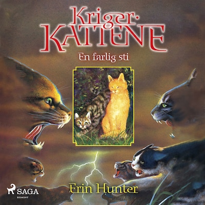 Krigerkattene 5: En farlig sti – omslag til lydbogen af Erin Hunter