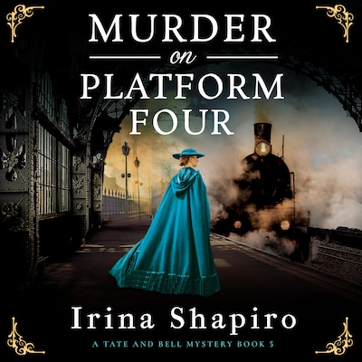 Murder on Platform Four – omslag til lydbogen af Irina Shapiro
