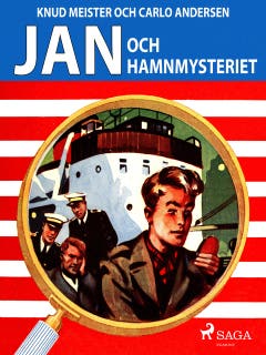 Jan och hamnmysteriet – omslag till ljudboken av Carlo Andersen,Knud Meister