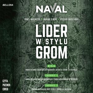 Lider w stylu GROM – okładka audiobooka, autor Marian Ślimak, Naval, Ryszard Wasilewski