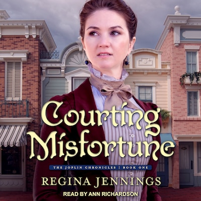Courting Misfortune – omslag til lydbogen af Regina Jennings