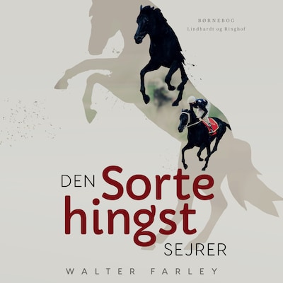 Den sorte hingst sejrer – omslag til lydbogen af Walter Farley