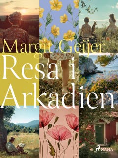 Resa i Arkadien – omslag till ljudboken av Margit Geijer