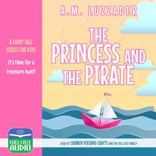Princess and the Pirate – omslag till ljudboken av A.M. Luzzader