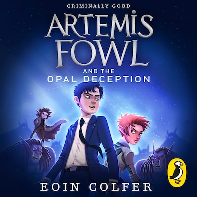 Artemis Fowl and the Opal Deception – omslag til lydbogen af Eoin Colfer