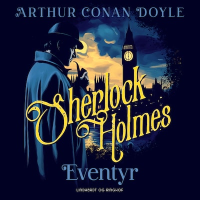 Sherlock Holmes' eventyr – omslag til lydbogen af Arthur Conan Doyle