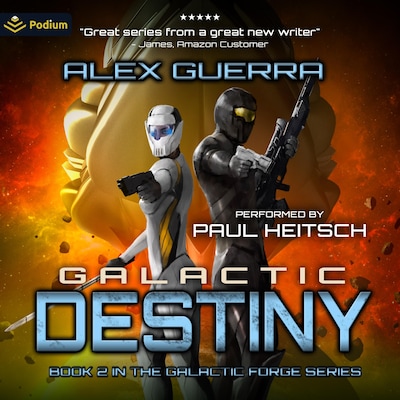 Galactic Destiny – omslag til lydbogen af Alex Guerra