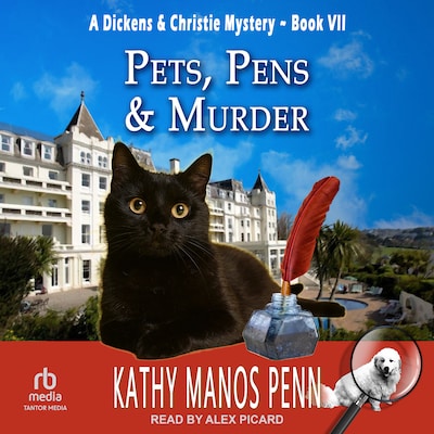 Pets, Pens & Murder – omslag til lydbogen af Kathy Manos Penn