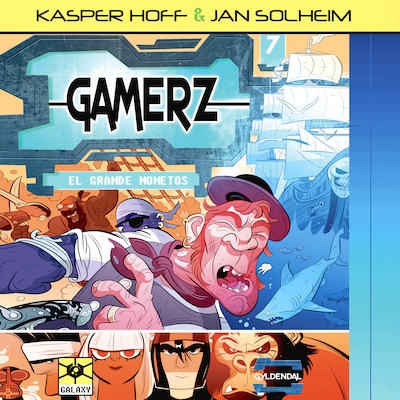 Gamerz 7 - El Grande Monetos – omslag til lydbogen af Kasper Hoff