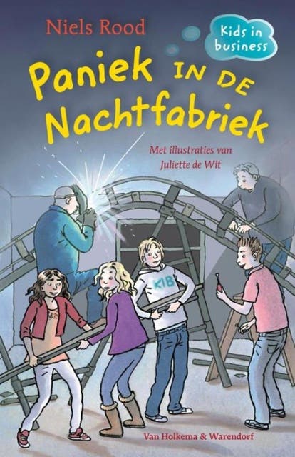 Paniek in de Nachtfabriek – omslag van het luisterboek van Niels Rood