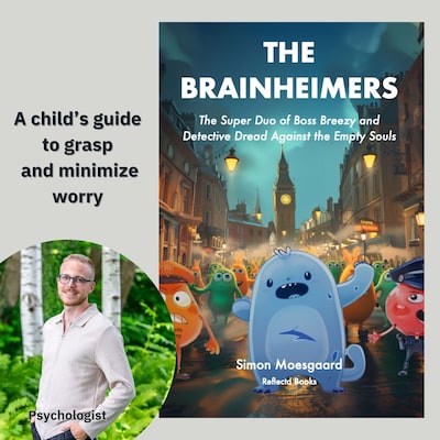 The Brainheimers – omslag til lydbogen af Simon Moesgaard