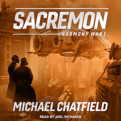 Sacremon – omslag til lydbogen af Michael Chatfield