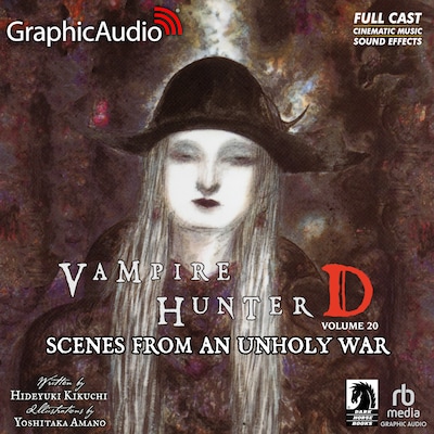 Scenes From An Unholy War [Dramatized Adaptation] – omslag til lydbogen af Hideyuki Kikuchi, Yoshitaka Amano