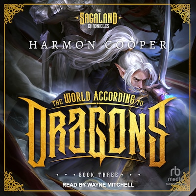 The World According to Dragons – omslag til lydbogen af Harmon Cooper