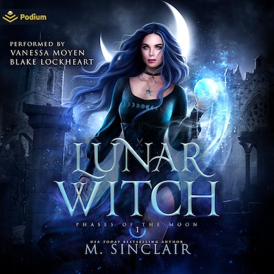 Lunar Witch – omslag til lydbogen af M. Sinclair