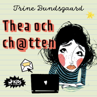 Thea och ch@tten – omslag till ljudboken av Trine Bundsgaard